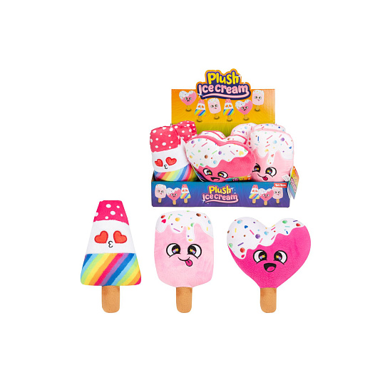 Teddies Zmrzlina/nanuk plyš 16cm 3 druhy 12ks v boxu 2m+ Teddies Zmrzlina/nanuk plyš 16cm 3 druhy 12ks v boxu 2m+