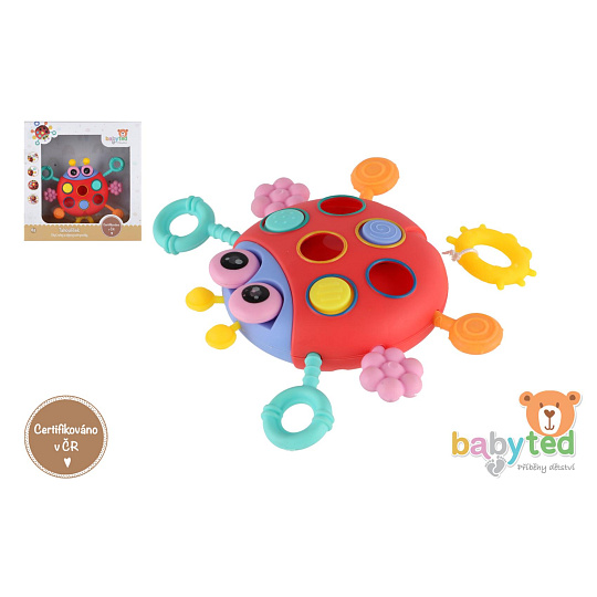 Tahoulíček beruška babyted plast 15x11cm v krabici 6m+ Tahoulíček beruška babyted plast 15x11cm v krabici 6m+