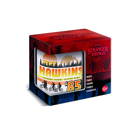 Hrnek Stranger Things Hawkins v krabičce 12x10x8,5cm Hrnek Stranger Things Hawkins v krabičce 12x10x8,5cm