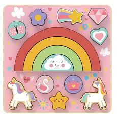 Rappa 2Kids Toys Balanční puzzle Unicorn 2 v 1