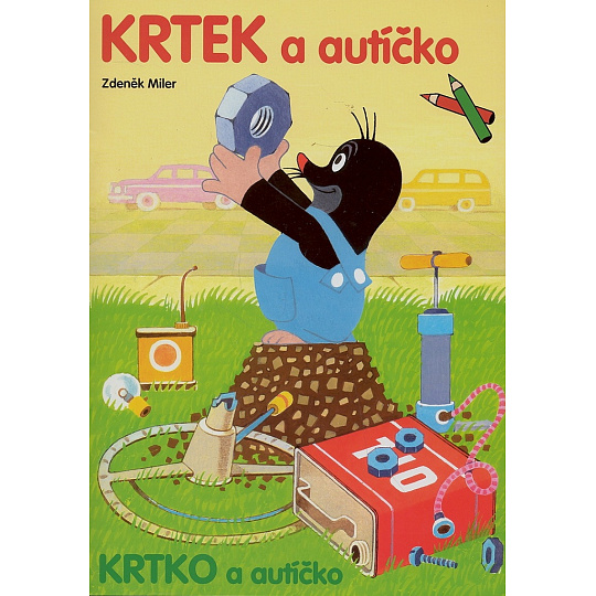 omalovánka A4 Krtek a autíčko