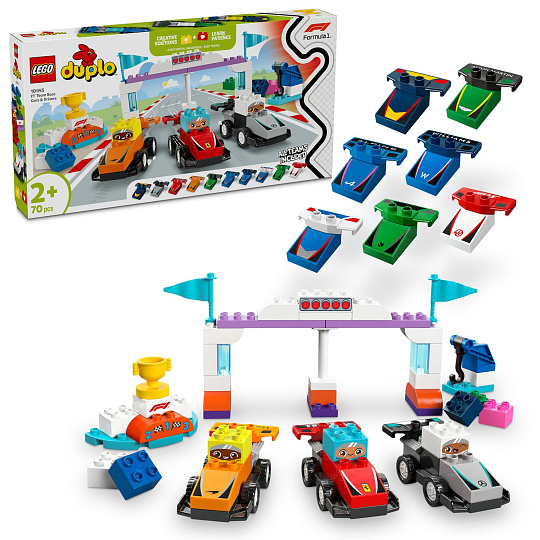 LEGO Duplo 10445 Závodní auta a řidiči týmu F1® LEGO Duplo 10445 Závodní auta a řidiči týmu F1®