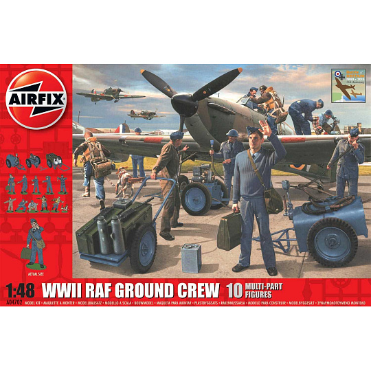 Airfix Classic Kit diorama A04702 - WWII RAF Ground Crew (1:48) - nová forma
