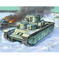 Zvezda Model Kit tank 3667 - T-35 Heavy Soviet Tank (1:35)