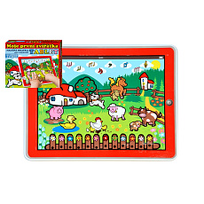 Teddies Tablet farma pro nejmenší Moje první zvířátka 24x19x1,5cm na bat. se světlem a zvukem v krabičce MPZ Teddies Tablet farma pro nejmenší Moje první zvířátka 24x19x1,5cm na bat. se světlem a zvukem v krabičce MPZ