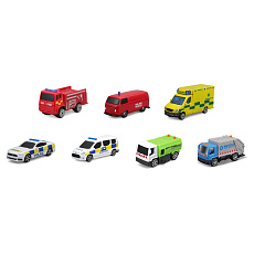 Maisto - Alarm Busters, záchranné a servisné vozidlá so svetlami a zvukmi, assort