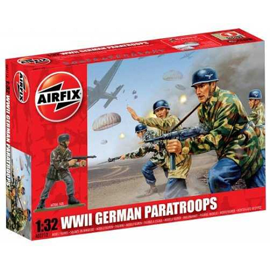 Airfix Classic Kit VINTAGE figurky A02712V - WWII German Paratroops (1:32)