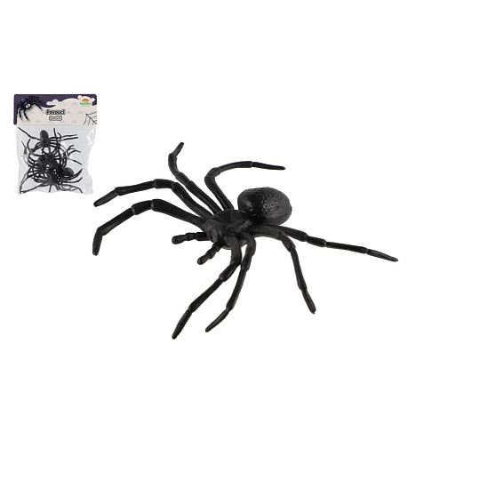 Pavouk černý 5ks plast 10x5cm v sáčku