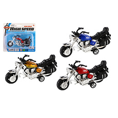 Teddies Motorka plast 14cm na zpětné natažení 3 barvy na kartě