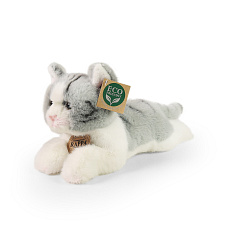 Rappa Plyšová kočka ležící šedá 20 cm ECO-FRIENDLY Rappa Plyšová kočka ležící šedá 20 cm ECO-FRIENDLY
