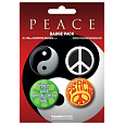 Placka set - Peace - 4x38mm