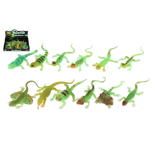 Teddies Plaz/Zvířátko svítící ve tmě silikon 16cm mix druhů