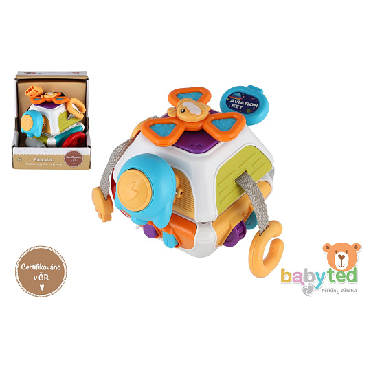 Edukáček babyted plast 11x12cm v krabici 6m+