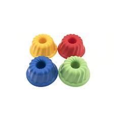 LORI Formička Bábovka kulatá plast 12x7cm asst 4 barvy 12m+ LORI Formička Bábovka kulatá plast 12x7cm asst 4 barvy 12m+