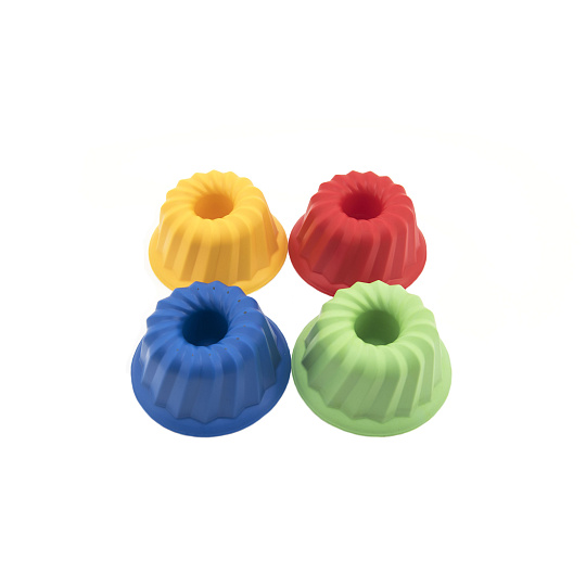 LORI Formička Bábovka kulatá plast 12x7cm asst 4 barvy 12m+