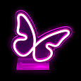Rappa 2Kids Toys LED NEON LIGHT lampička Motýlek