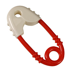 Rappa Chrastítko špendlík červeno-bílý