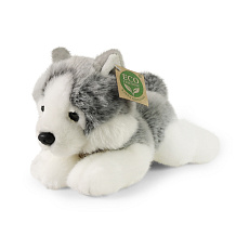 Rappa Plyšový pes husky ležící 20 cm ECO-FRIENDLY