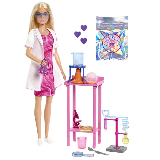 Mattel Barbie PANENKA V POVOLÁNÍ - VĚDKYNĚ Mattel Barbie PANENKA V POVOLÁNÍ - VĚDKYNĚ