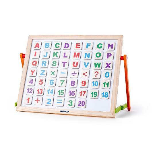 Woody Magnetická tabulka s ABC na stůl