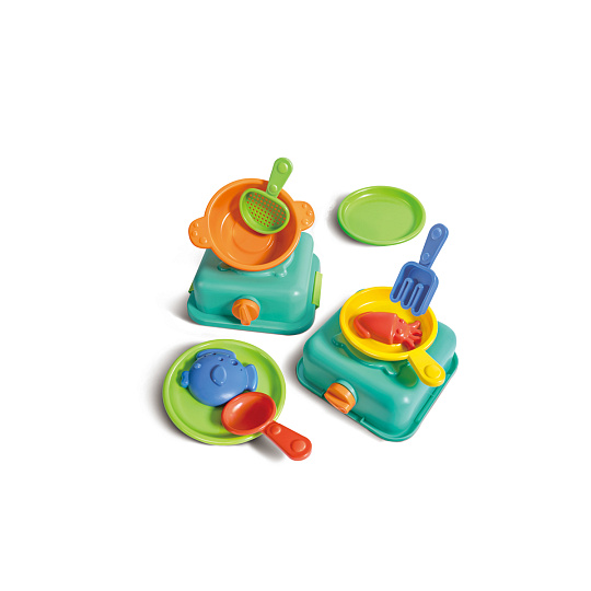 Hape Hračky na písek - Sada bábovek Set Šéfkuchaře Hape Hračky na písek - Sada bábovek Set Šéfkuchaře
