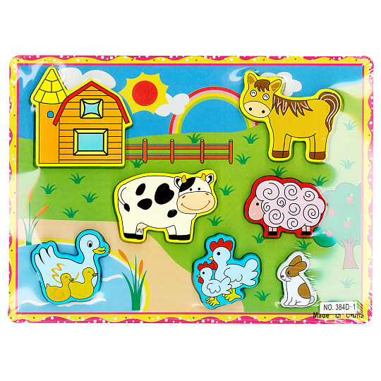 Rappa vkládačka dřevěná - farma