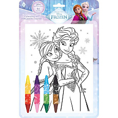 Jiri Models Omalovánkový set s oboustrannými voskovkami FROZEN - Ledové království
