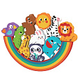 Rappa 2Kids Toys Balanční puzzle se zvířátky 2 v 1