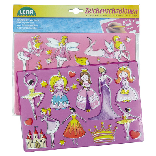 LENA Kreslící šablony ( princezny, baletky)