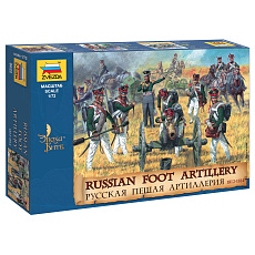 Zvezda Wargames (AoB) figurky 8022 - Russian Foot Artillery 1812-1814 (1:72)