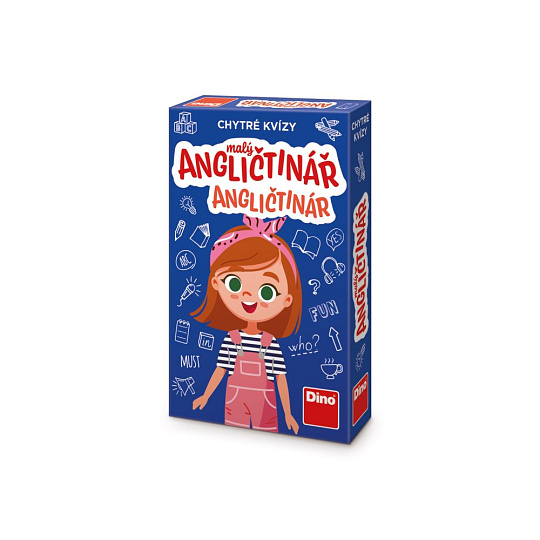 Dino CHYTRÉ KVÍZY - MALÝ ANGLIČTINÁŘ Naučná hra Dino CHYTRÉ KVÍZY - MALÝ ANGLIČTINÁŘ Naučná hra