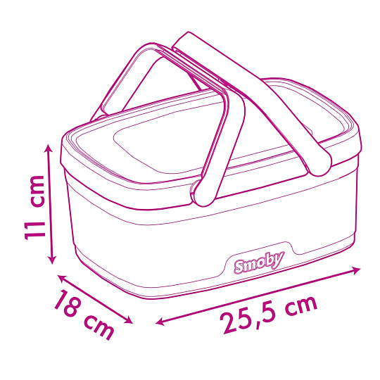 Smoby Disney Princess Piknikový koš  2 v 1