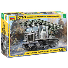 Zvezda Model kit military 3700 - STZ-5 with BM-13 "KATYUSHA" (1:35)