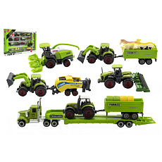 Teddies Sada farma 22ks plast/kov asst 2 druhy, v krabici 53x31x5cm