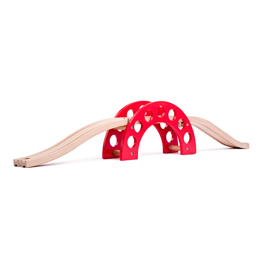 Woody Most - červený oblouk