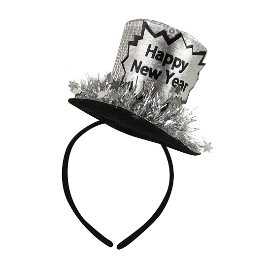 Rappa Čelenka s mini kloboukem Happy New Year