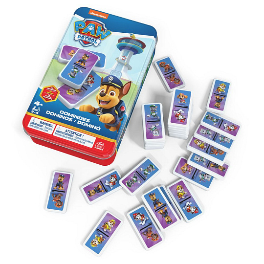 Spin Master SMG PAW PATROL DOMINO V PLECHOVÉ KRABIČCE Spin Master SMG PAW PATROL DOMINO V PLECHOVÉ KRABIČCE