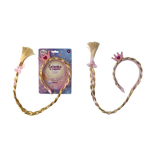 PLEJO Čelenka s copem, růžový