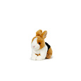 Teddies Králík plyš 15x17cm hnědo-černo-bílý 0m+