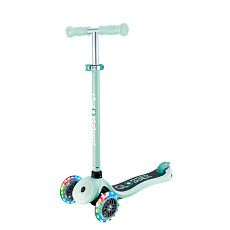 GLOBBER Koloběžka Globber Primo Lights 3-kolečka, mint