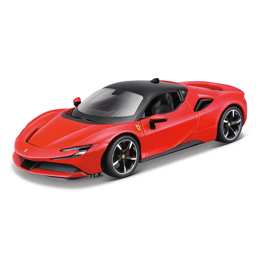 Bburago - RACE+PLAY, FERRARI, SF90 Stradale, červená, 1:24