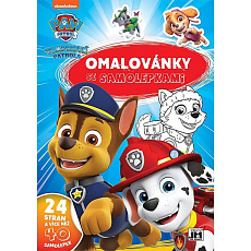 Jiri Models Omalovánka A4 Paw Patrol/Tlapková Patrola se samolepkami