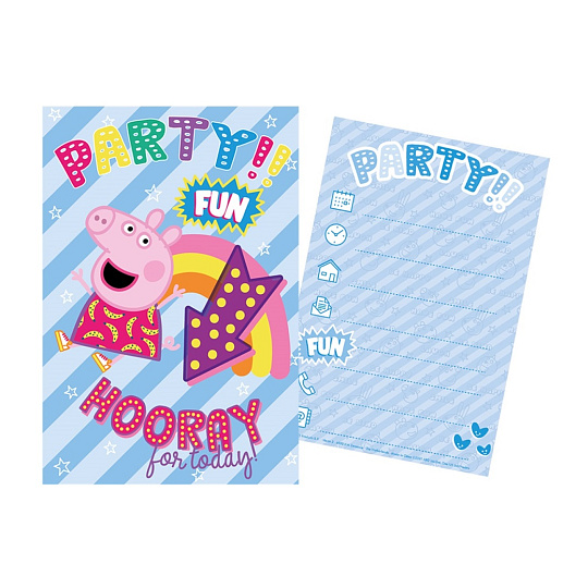 Rappa Sada párty 5 pozvánek + 5 obálek Peppa Pig