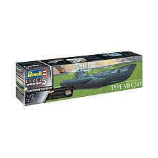 Revell Plastic ModelKit ponorka Limited Edition 05163 - German Submarine Type VII C/41 (Platinum Edition) (1:72)