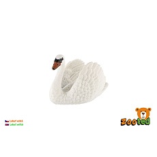 Labuť velká zooted plast 7cm 