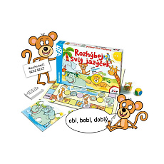 Rozhýbej svůj jazýček verze CZ aneb logopedie hrou společenská hra v krabici 35x23cm