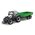 Bburago - FARMLAND, Valtra N174 s vyklápěcím přívěsem , 10 cm