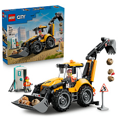 LEGO City 60480 Žlutý nakladač s rypadlem LEGO City 60480 Žlutý nakladač s rypadlem