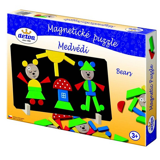 Detoa Medvědi magnetické puzzle
