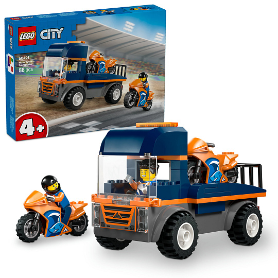 LEGO City 60491 Kamion na přepravu motorek